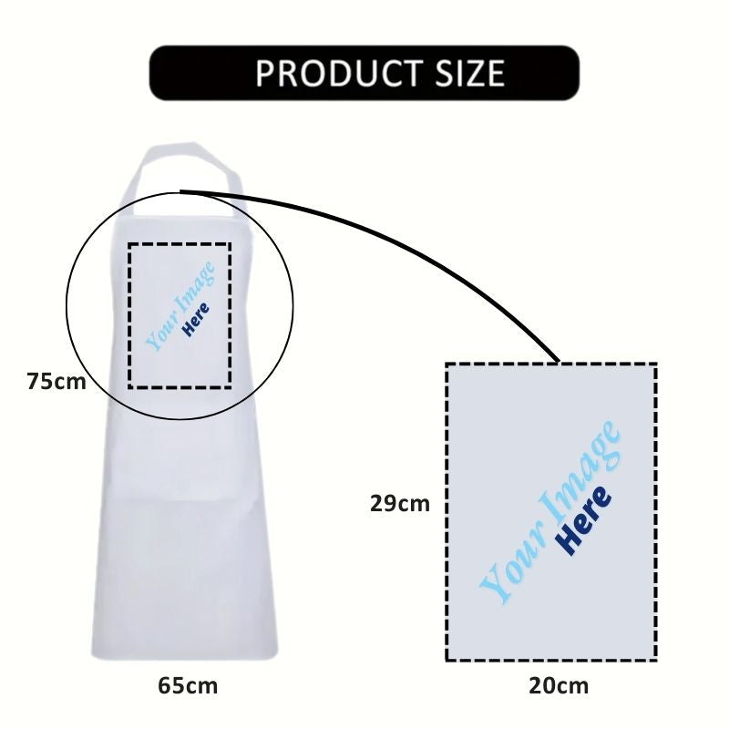 Custom White Apron
