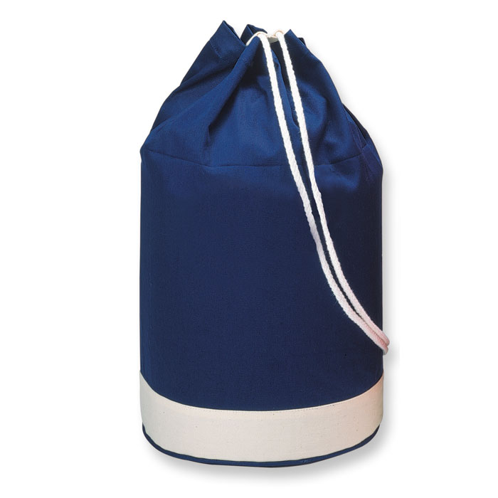 Cotton duffle bag bicolour with your logo