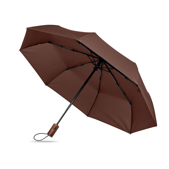 21 inch auto umbrella with wooden handle with your logo