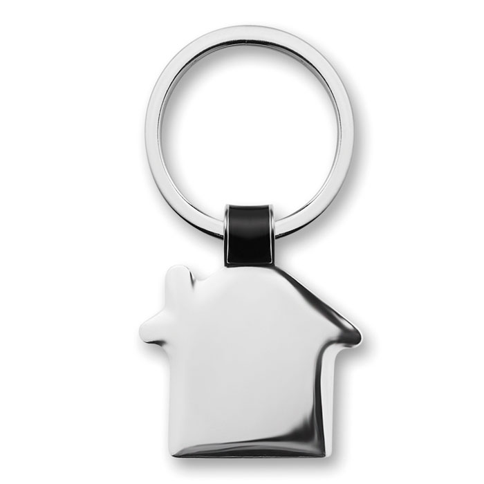 House shaped key ring with your logo