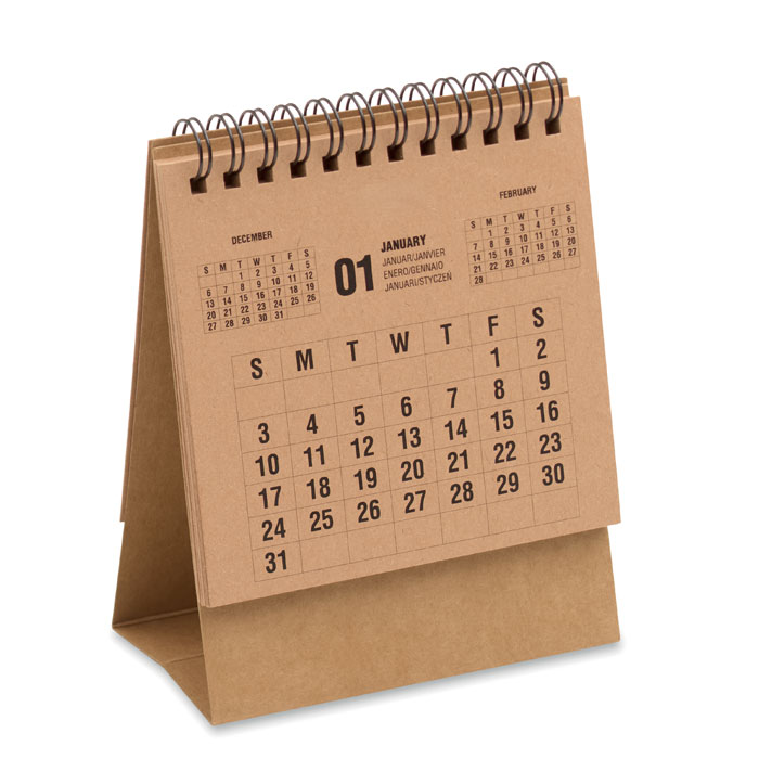 4-year desktop calendar with your logo