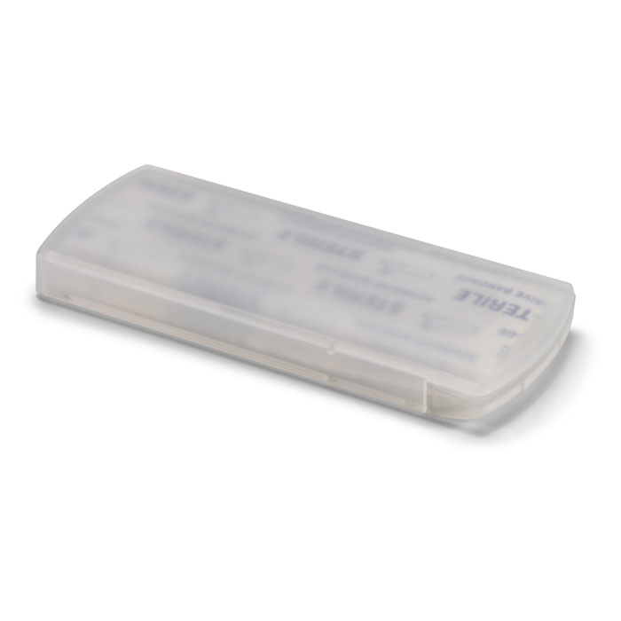 Container with plasters with your logo