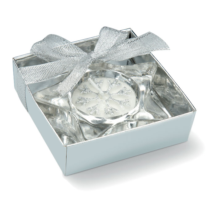 Star shaped candle holder with your logo
