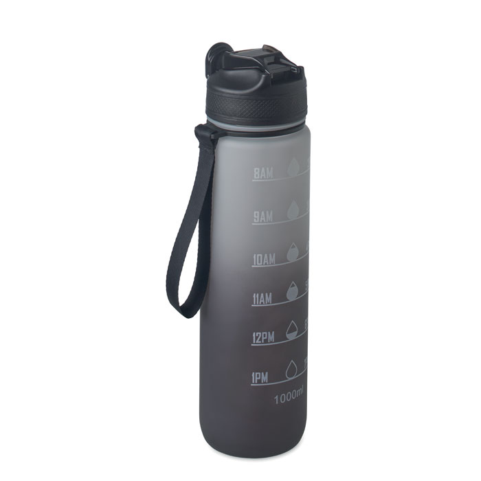 RPET sports water bottle 1 litre with straw with your logo