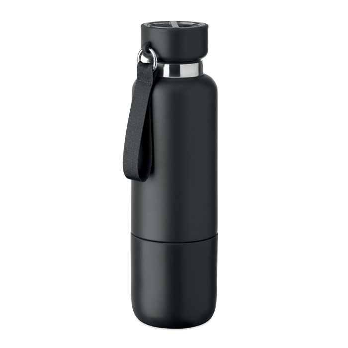 Double wall bottle 500 ml with strap with your logo