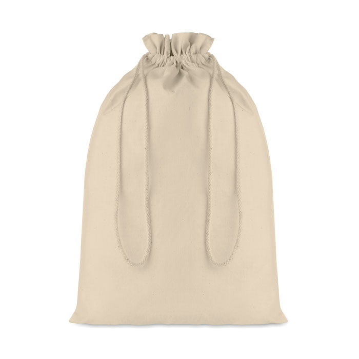 Large cotton drawcord gift bag with your logo