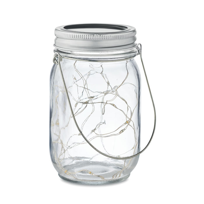 Solar mason jar outdoor lamp with your logo