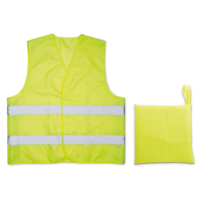 Knitted material waistcoat with your logo