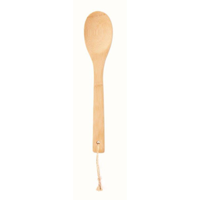 Bamboo salad spoon with your logo