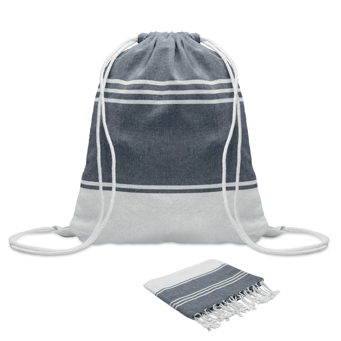 Hammam towel drawstring set with your logo