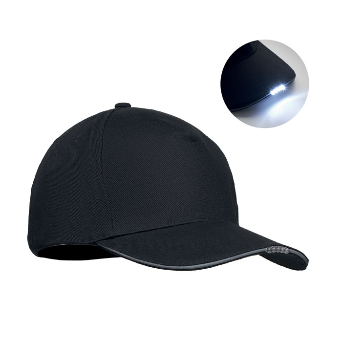 5-panel LED cotton cap 220 g/m² with your logo