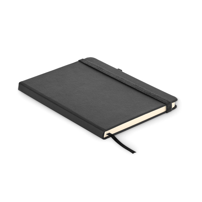 Recycled leather A5 notebook with your logo