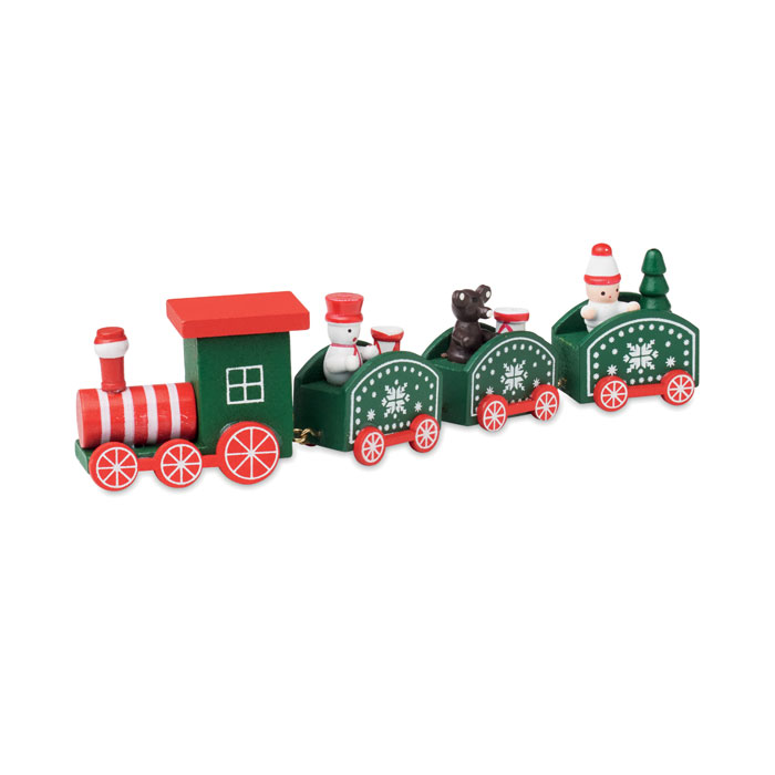 Wooden Christmas train with your logo