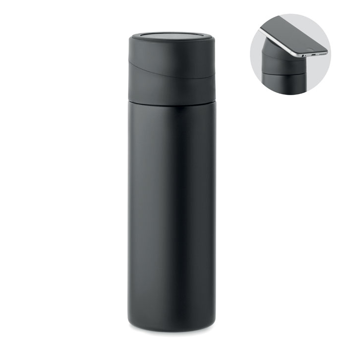 Double wall bottle 420 ml phone holder with your logo