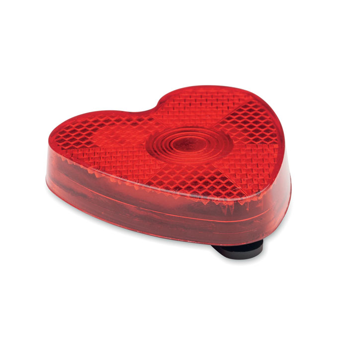Heart shaped reflector light with your logo