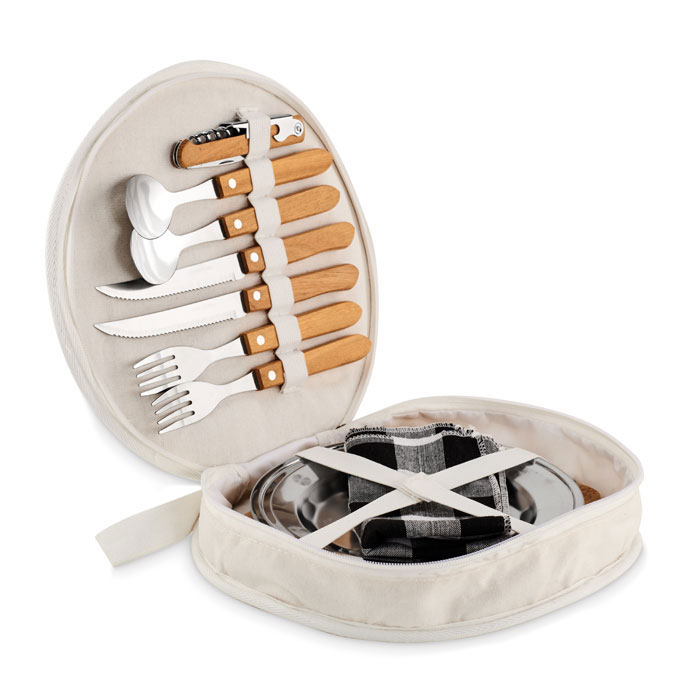 2-person picnic set in pouch with your logo