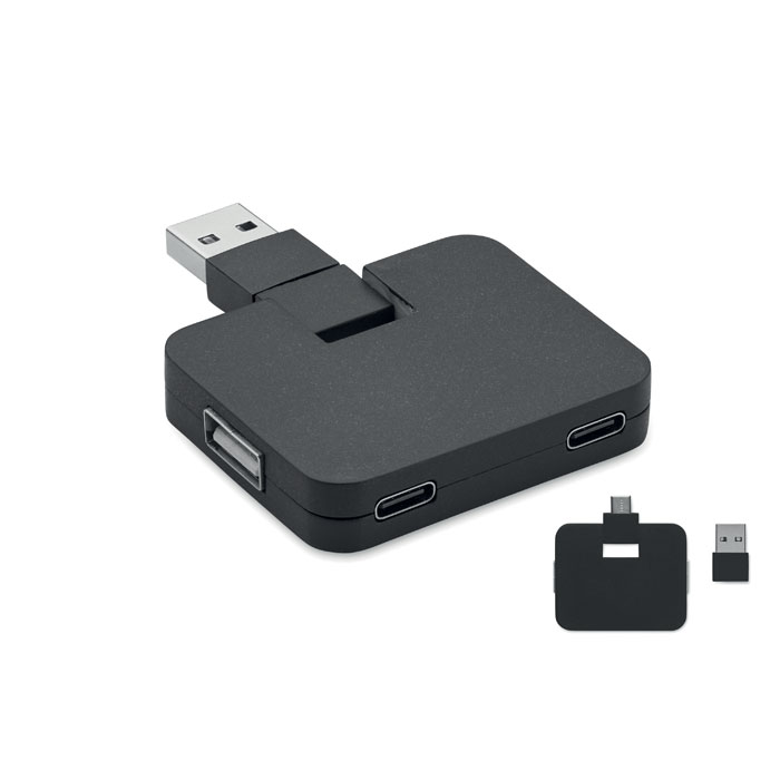 4-port USB hub with your logo