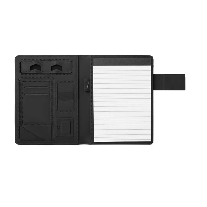 A5 folder with power bank with your logo