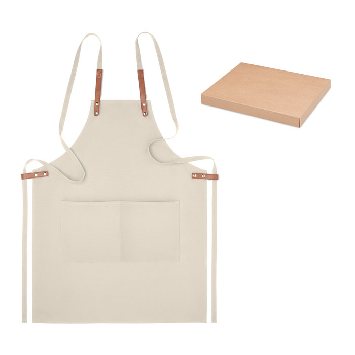 Organic cotton apron 340 gr/m² with your logo