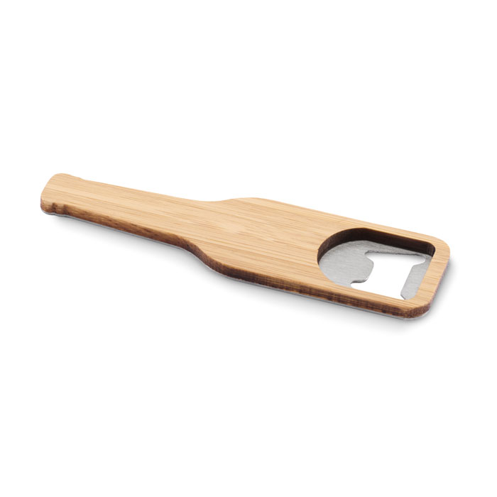 Bamboo bottle opener with your logo