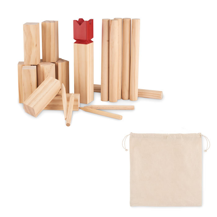 Pine wood outdoor throwing game with your logo