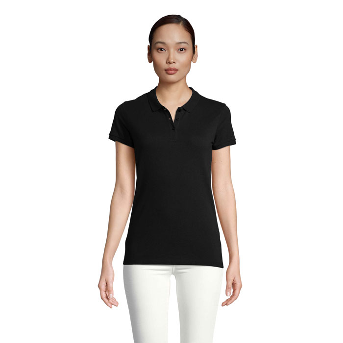 Women's organic polo 170g with your logo