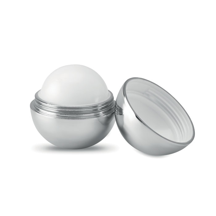 Round lip balm with UV finish with your logo