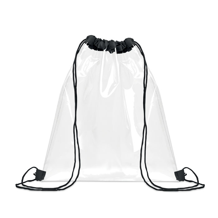 Transparent drawstring bag with your logo