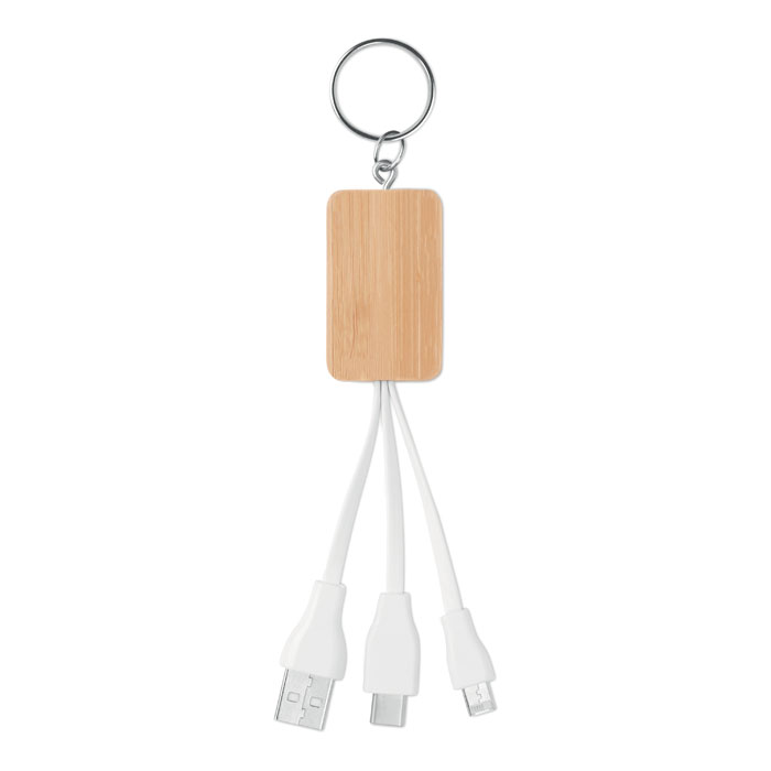 Bamboo 3-in-1 cable with your logo