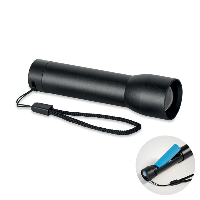 Aluminium rechargeable torch with your logo