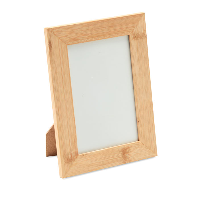 Bamboo photo frame with your logo