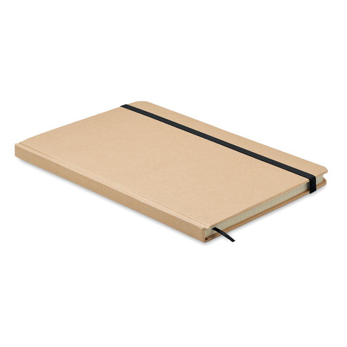A5 recycled carton notebook, squared with your logo