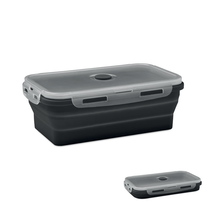 Collapsible silicone lunch box with your logo