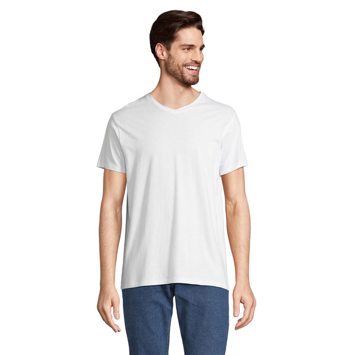 V-neck t-shirt with your logo