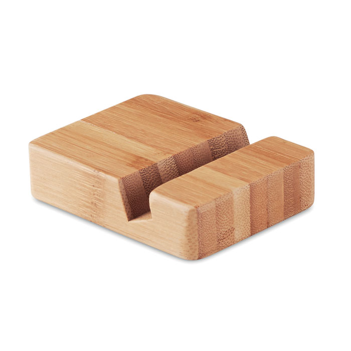 Bamboo phone stand with your logo