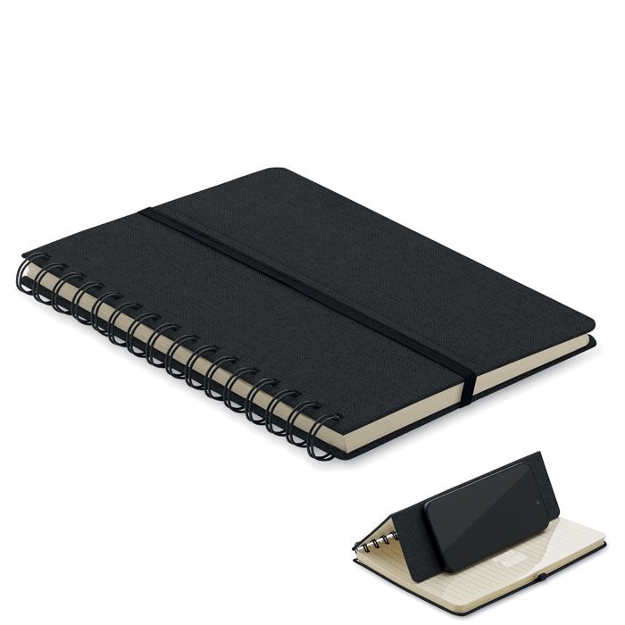 A5 notebook with phone holder with your logo