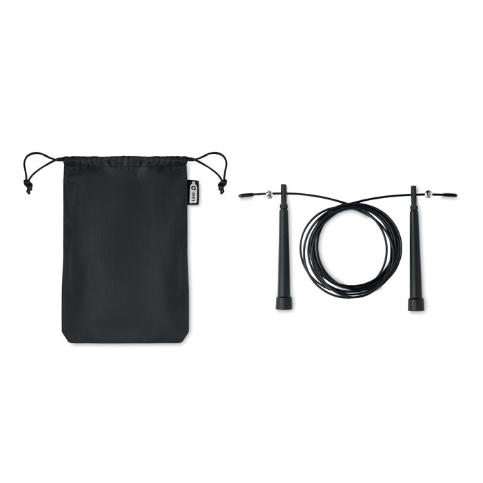 Speed skipping rope in RPET pouch with your logo