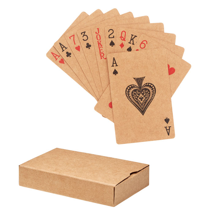 Recycled paper playing cards with your logo