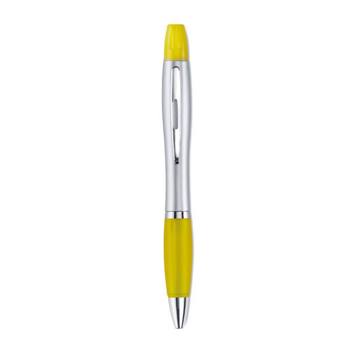 2-in-1 ball pen and highlighter with your logo