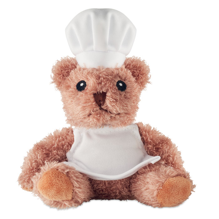 Teddy bear plush chef with your logo