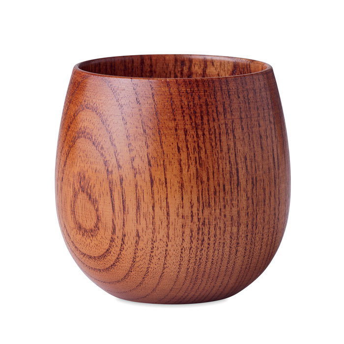 Oak wooden mug 250 ml with your logo