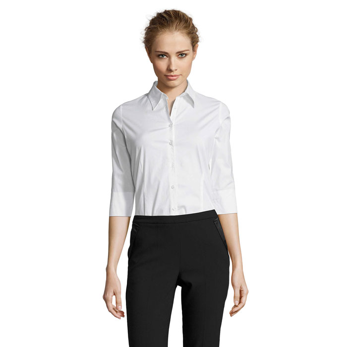 Stretch women's shirt 3/4 sleeve with your logo