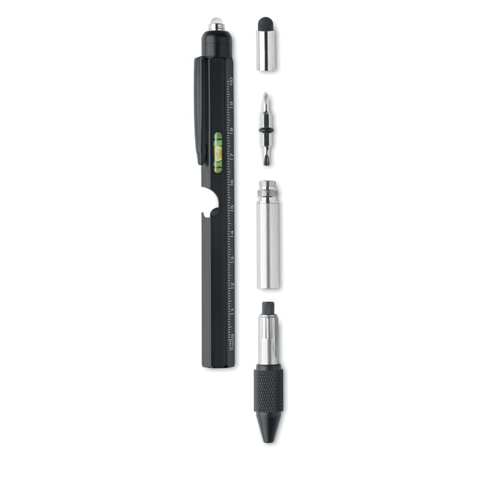 Spirit level pen with ruler with your logo