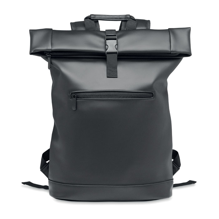 Laptop PU Rolltop backpack with your logo