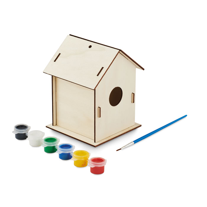 DIY wooden bird house kit with your logo