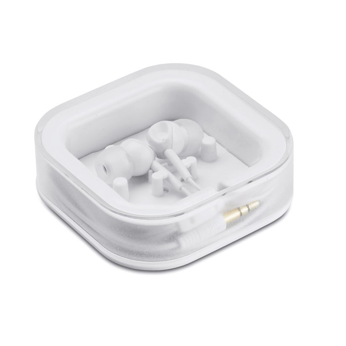 Earphones with silicone tips with your logo