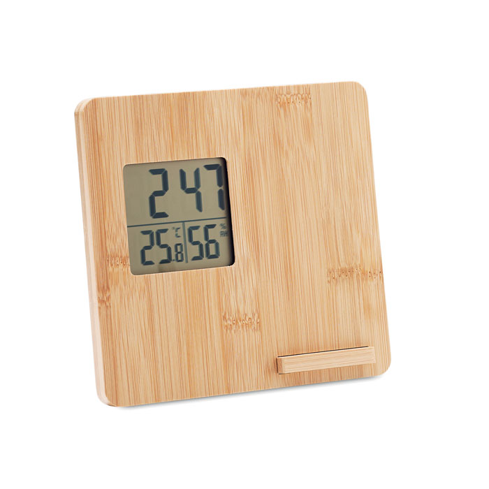Bamboo weather station 15W with your logo