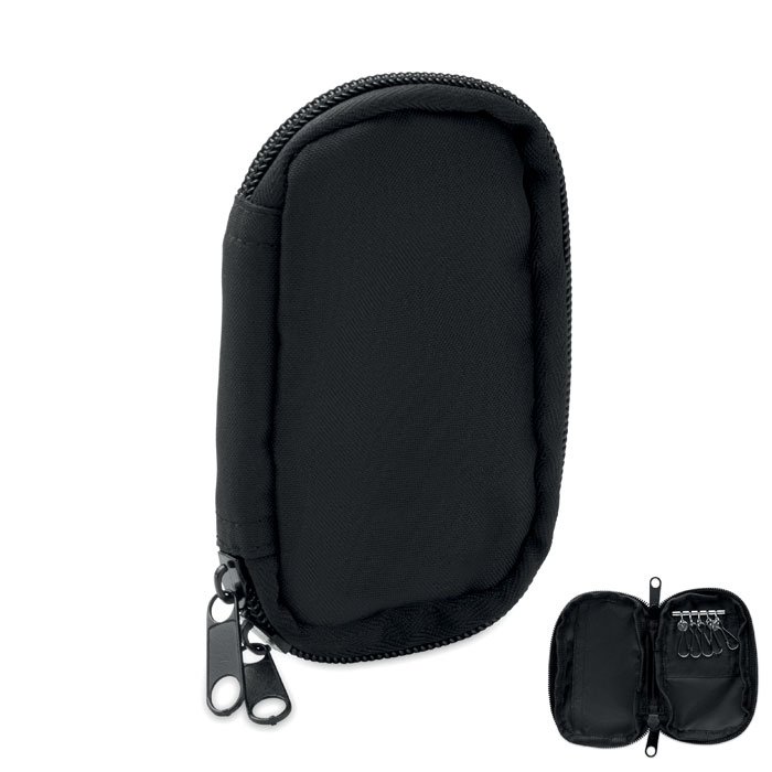 Key case in 300D RPET with your logo