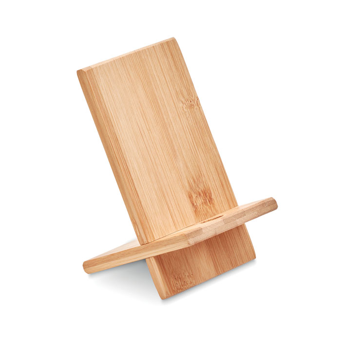 Bamboo phone stand with your logo