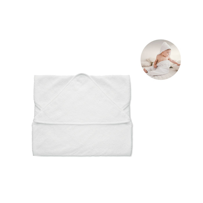 Cotton hooded baby towel with your logo